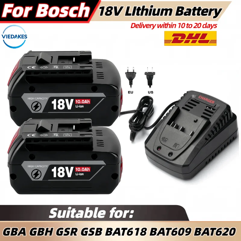 🌍Globle delivery 18v 8000/10000mAh bateria for bosch 18v power tools GSR GDR GSB GDX GKS GWS GLL GOP 🏅with 2 years warranty💯