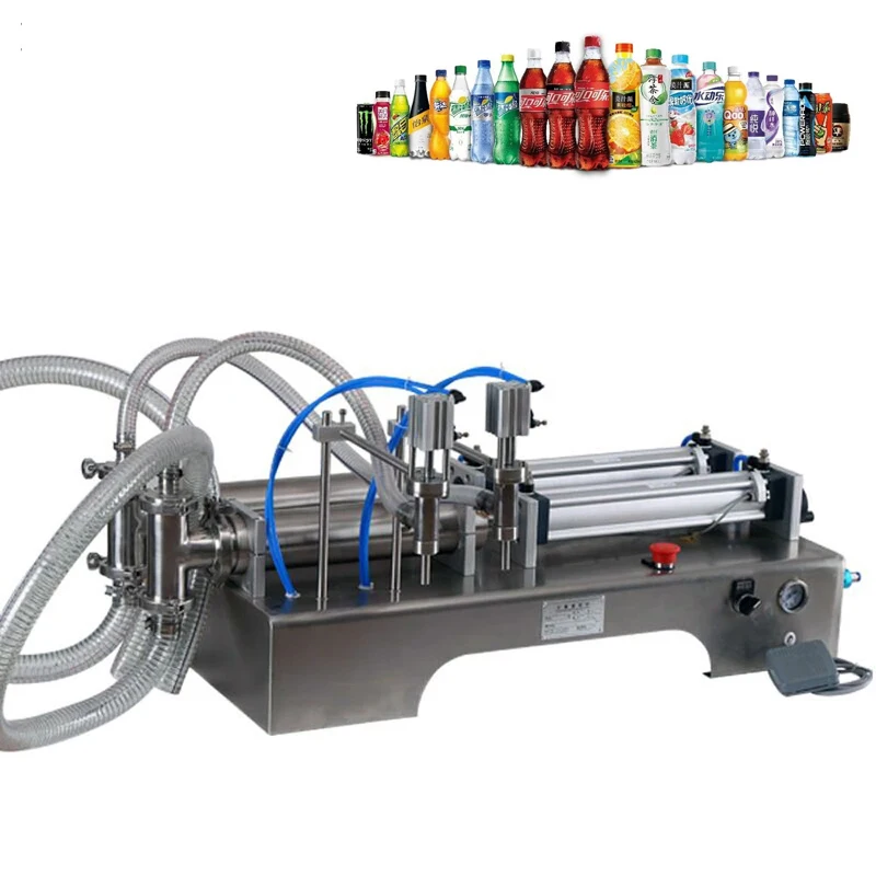 

Pneumatic Liquid Filling Machine with Double Nozzles Commercial Automatic Bottle Filler for Oil Cosmetic Drinks 100-1000ML