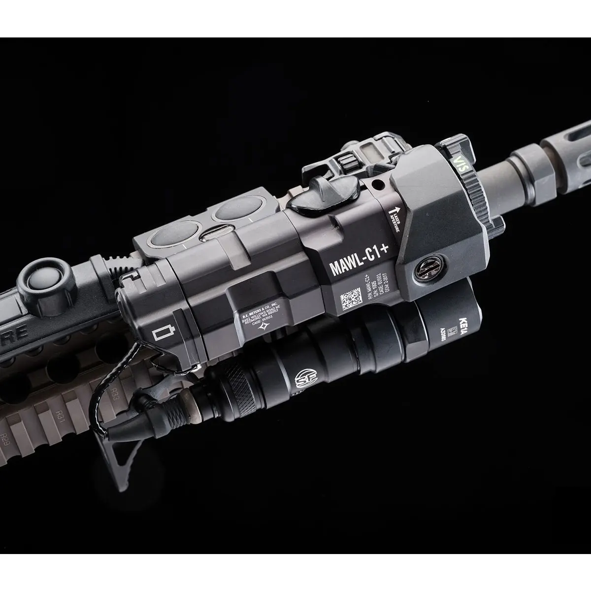 BestMAWLC1IRLaserSightScopeVisibleGreenWhiteLightPEQWeapon