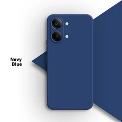 Luxury Soft Silicone Phone Case with High - Quality Lens Protection for Redmi Turbo 5 (Navy Blue)