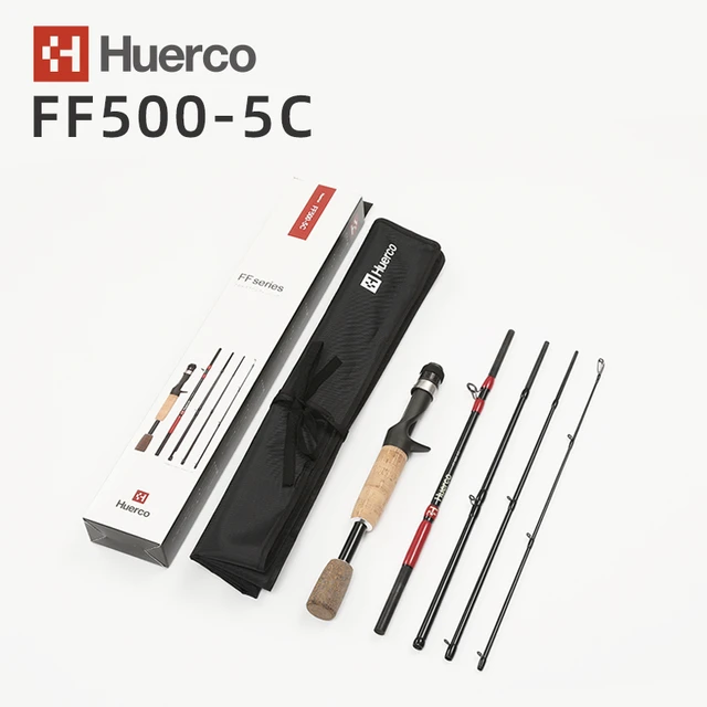 JAPAN HUERCO Fishing Rod 5 SECTIONS Spinning Casting Light 95-180G Glass  Material Portable Rod For The Travelling Bass Trout - AliExpress