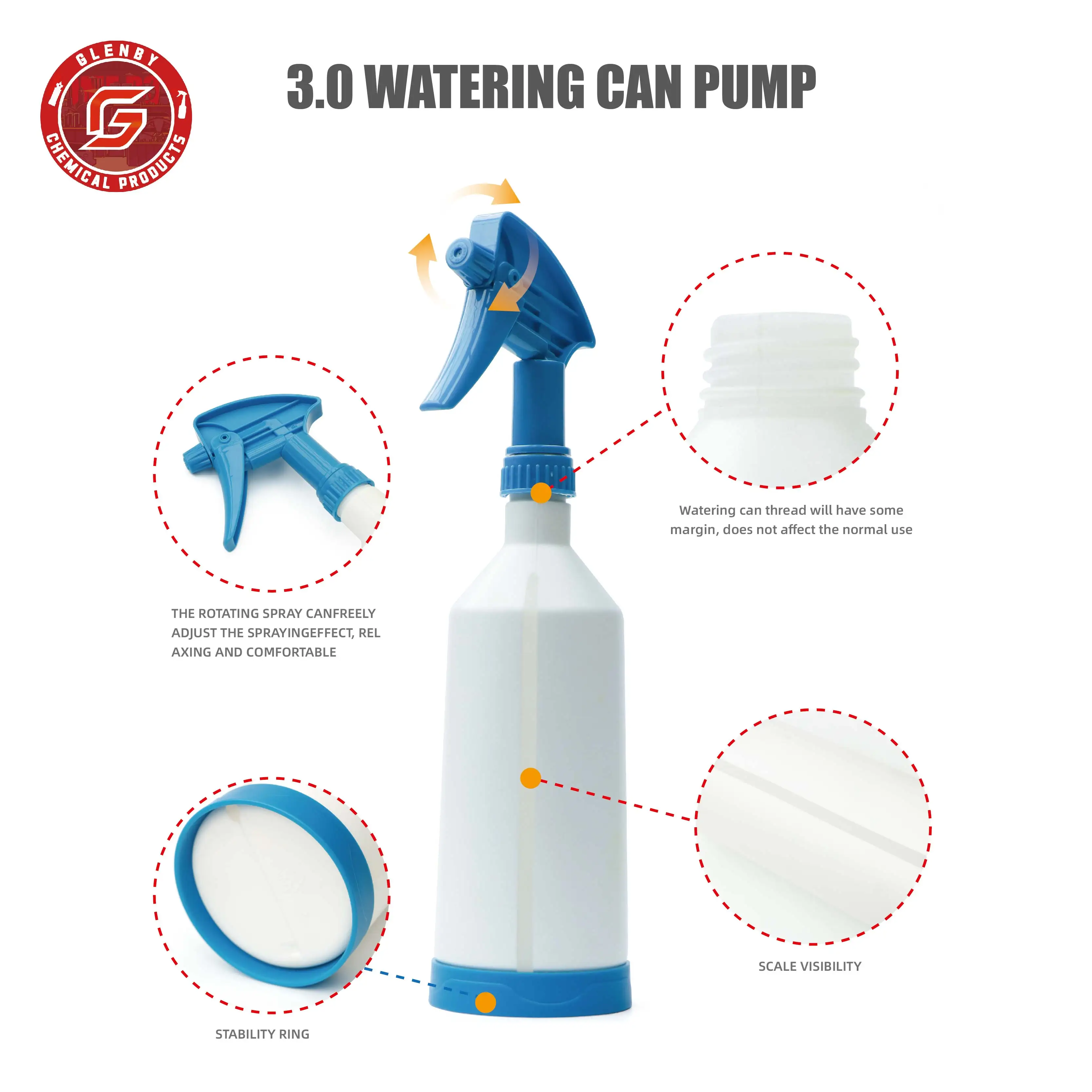 770ml Car Washing Sprayer Spray Wax Hand Pressure Spray Bottle New acid alkali resistant film atomization spray bottles 2
