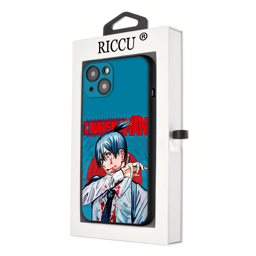 Per Iphone14 Japan Cartoon Anime Chainsaw Man Phone Case Iphone 14 11 12 Pro 8 7 Plus X 13 Pro Max Se2020 6 Plus Xr Xs 13 Cover