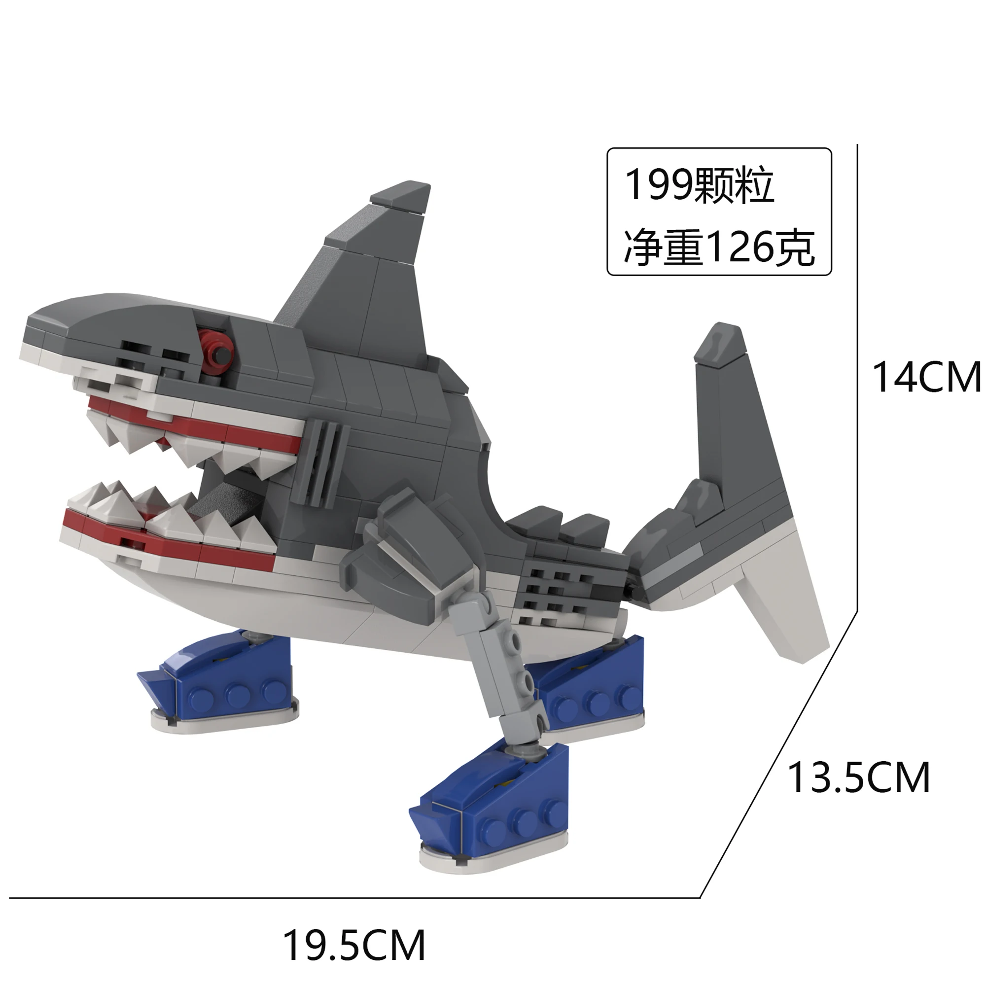 New Italian Brainrot Animal Tung Sahur Bricks Toy Tralalero
