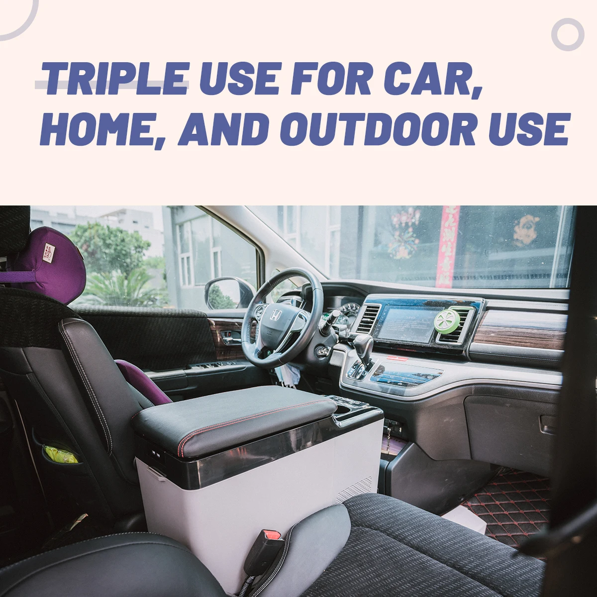 CF8 Alpicool SUV fridge 7.1L Portable MPV armrest car fridge refrigerator with Digital display Center Console Car Fridges 3