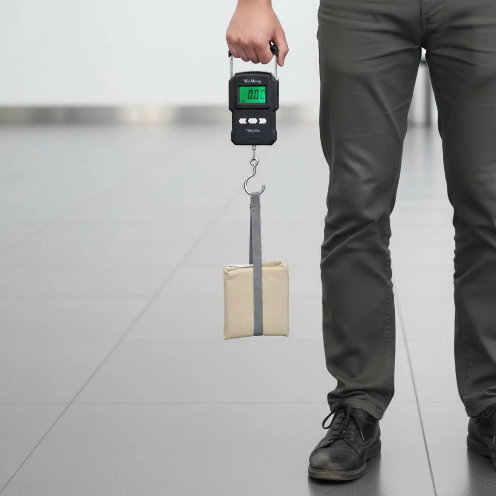 USB 충전식 수하물 저울 75kg 용량 디지털 수하물 저울 여행용품 백라이트 디스플레이 여행자용 고정밀 저울