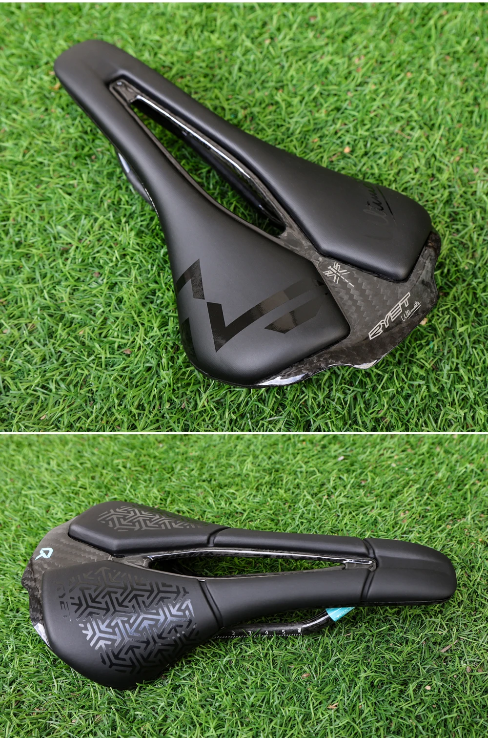 Ryet Voll carbon 3d bedruckter Fahrrads attel 250mm * 140mm 115g 7*9mm Carbon 3d bedruckter Fahrrads itz MTB Kies Straßen sattel Fahrrad teile – Detail 17