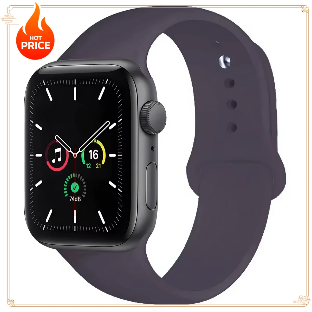 Premium Silicone Strap for Smartwatch - Versatile and Durable Design