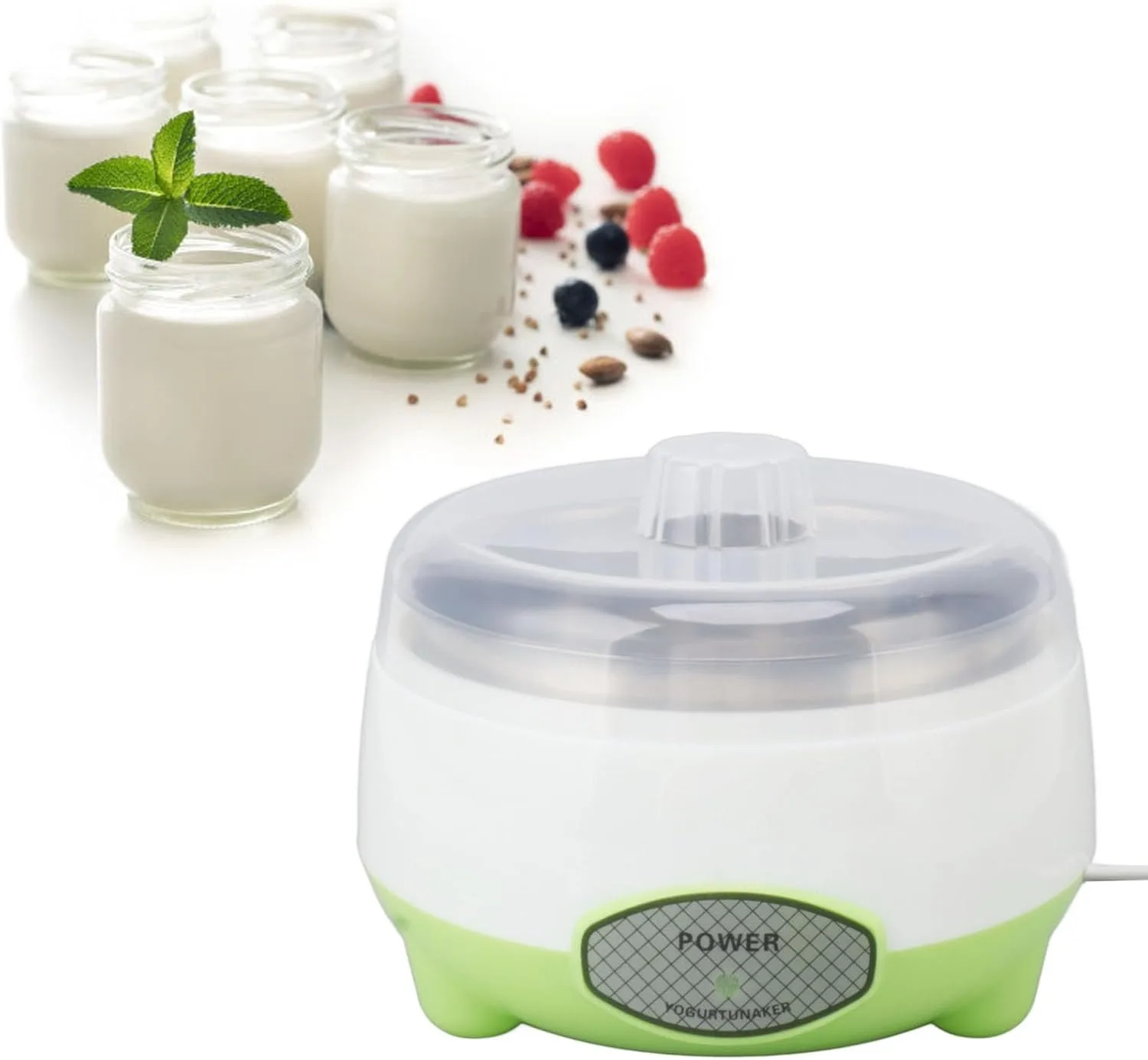 Automatic Yogurt Maker Multifunctional Homemade Yogurt Stainless Steel Inner Pot for Camping Office Dining Room Kitchen
