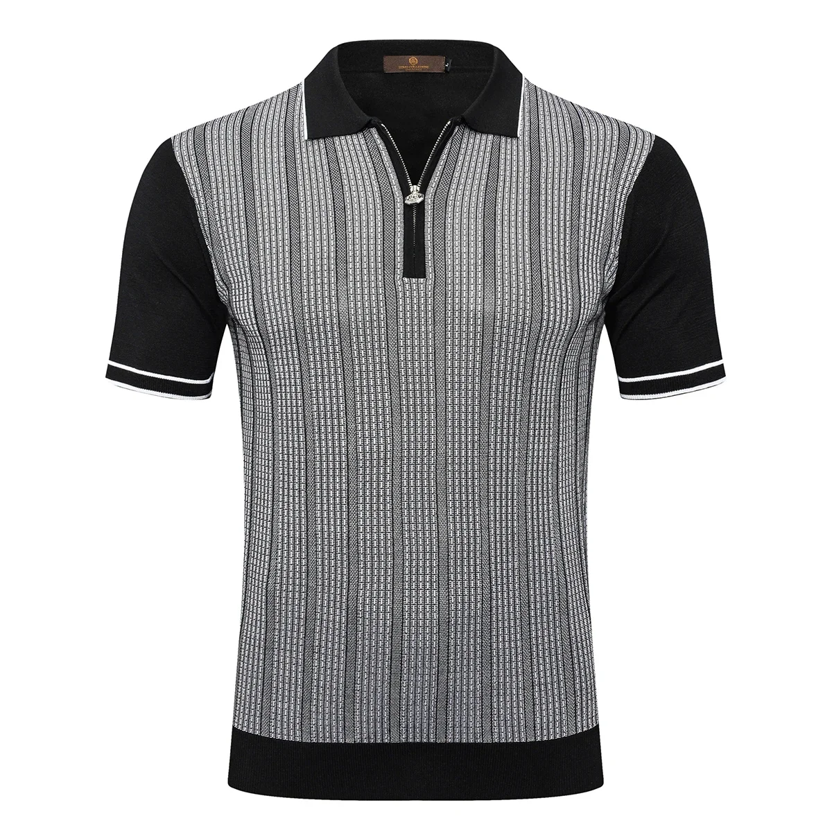 BILLIONAIRE BLSK CPRT polo shirt silk men 2025 summer New stripe embroidery elastic zipper comfort breathable big M-5XL T-Shirt 13 Se89bf7a3bdde41ce9fb2c2c5b658bbd6F
