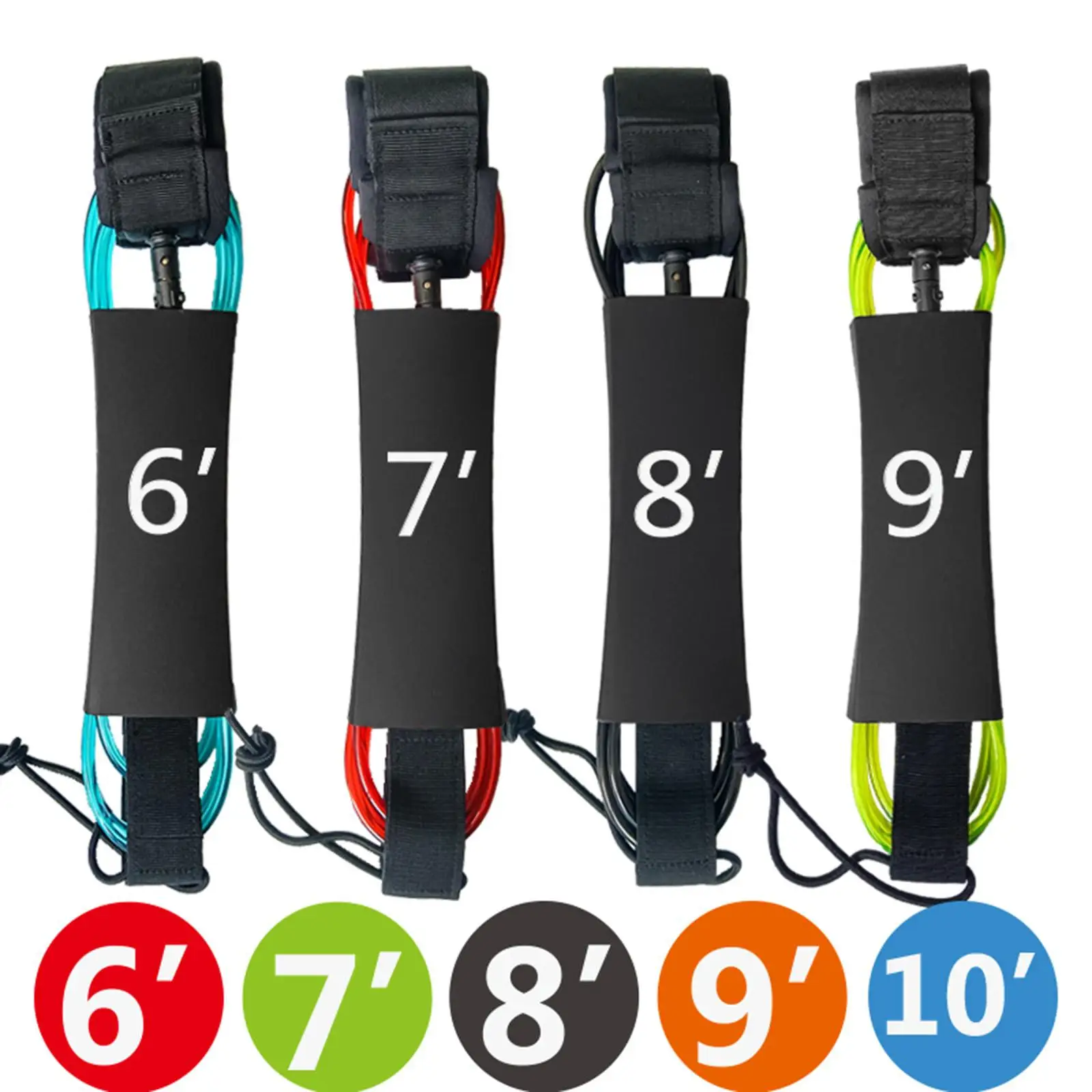 2023 Surf Leash 610ft SUP Board Surf Leg Rope Surfboard Leash TPU