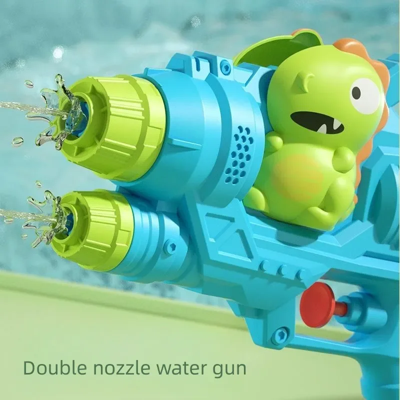 Kids Large duck dinosaur shark Portable Summer Absorbing High Pressure Water Gun Beach Outdoor Water Rifle Fight Adult Toys 3