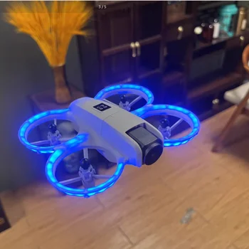 Drone RC intelligente con decollo con una chiave, fotocamera 4K Ultra HD, batteria lunga | Regalo giocattolo volante per interni ed esterni