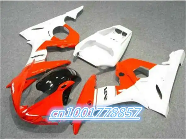 

Motorcycle Fairing kit for YZFR6 03 04 05 YZF R6 2003 2004 2005 YZF600 yzfr6 Orange white black Fairings Set silver gold