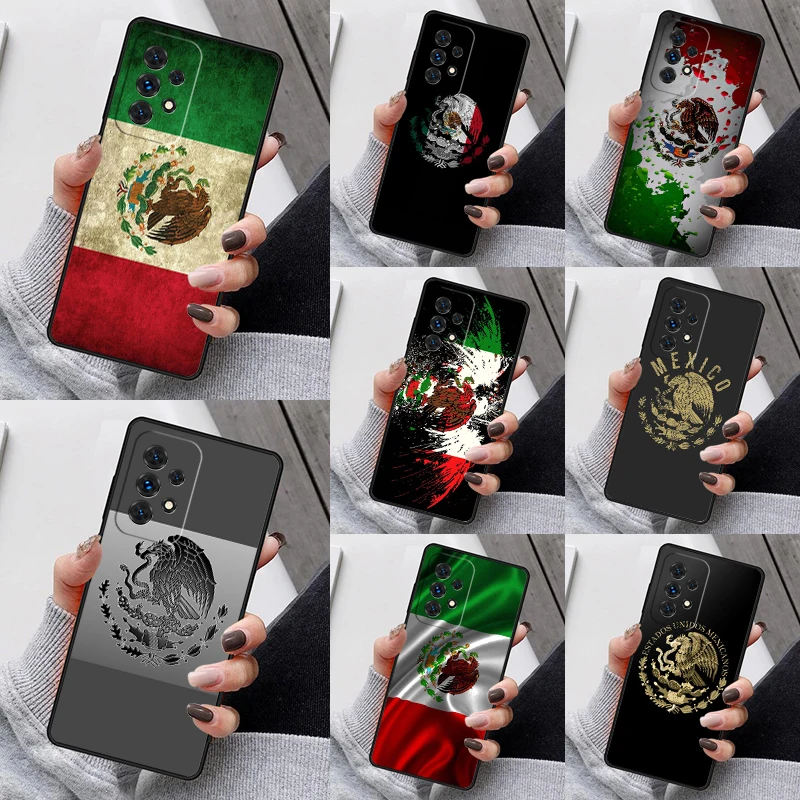 Messico Flag Mexicanos Custodie Per Telefoni Funda Per Samsung Galaxy A13 A53 A73 A12 A22 A32 A52 A51 A71 A80 A91 Coque