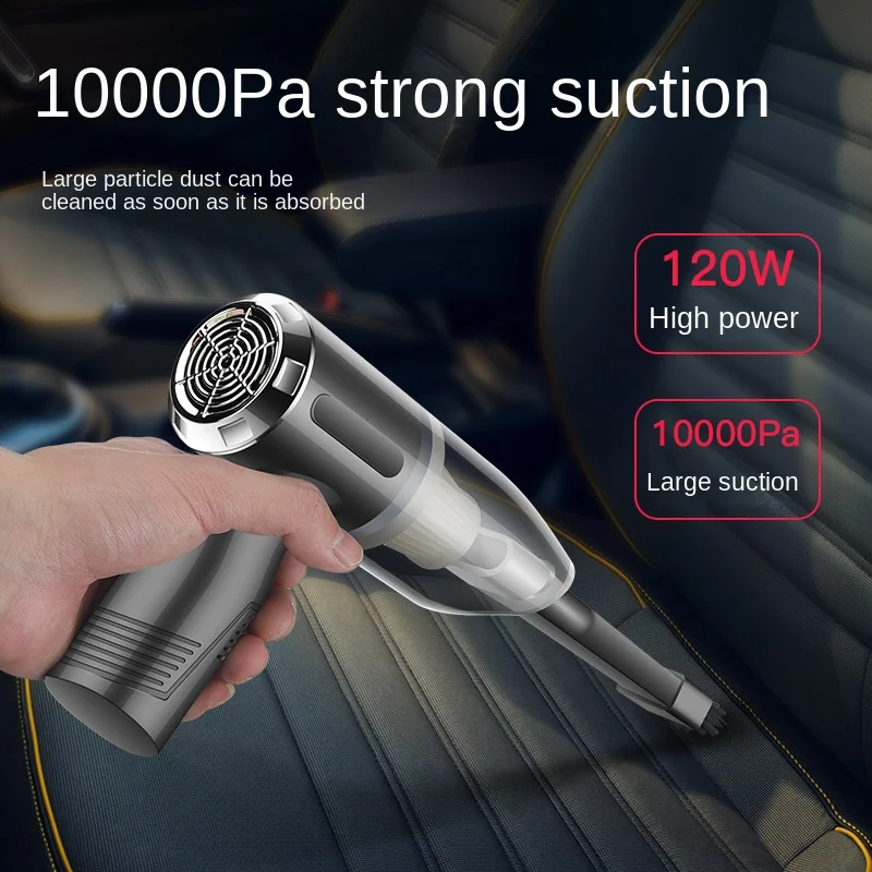 

Vehicle Mounted Wireless Vacuum Cleaner High Power Dry Wet Dual Purpose Gun Type Dust Collector for Vehicle Use