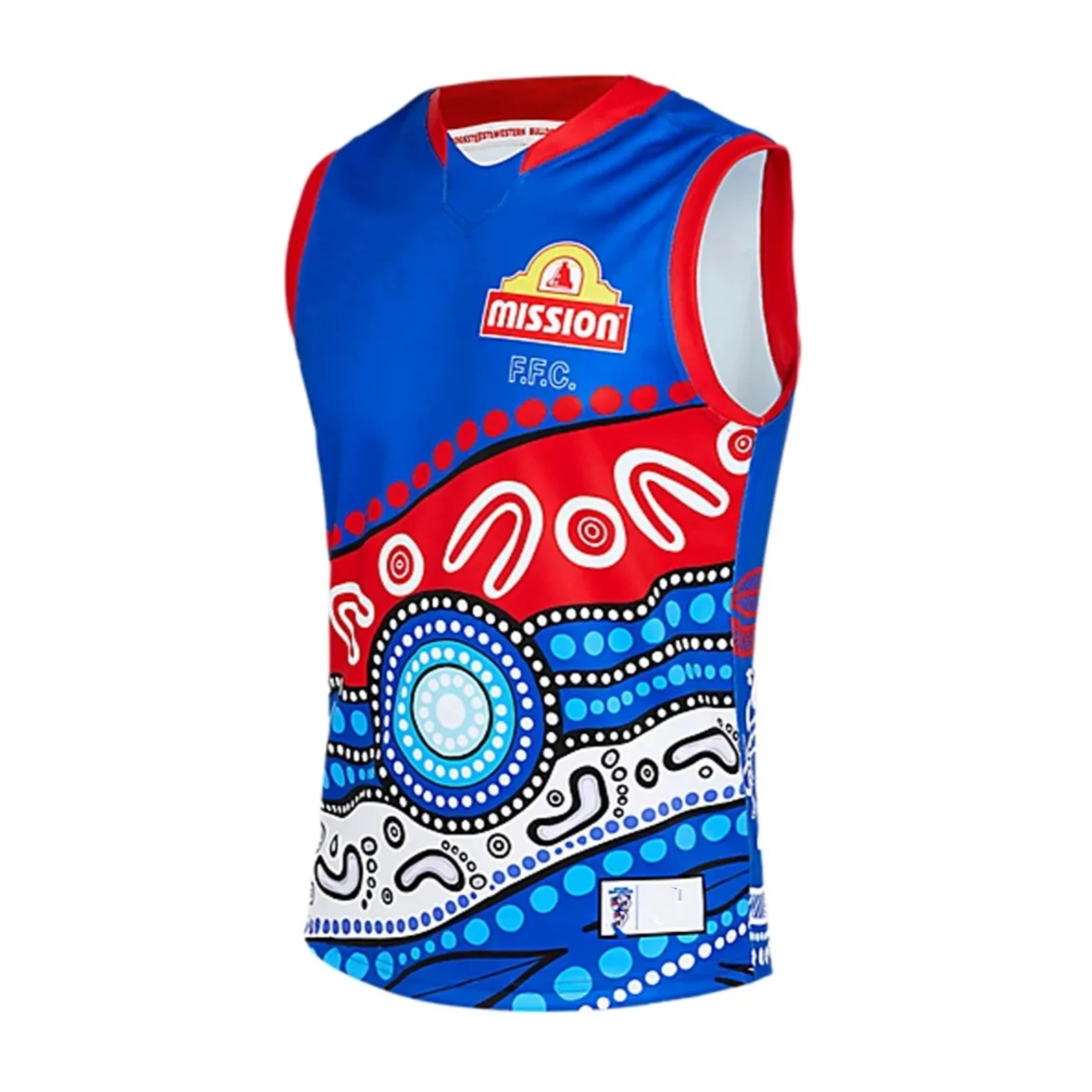 

2022 WESTERN BULLDOGS INDIGENOUS DREAMTIME GUERNSEY