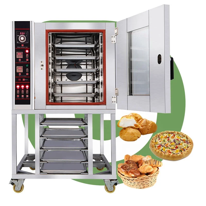 

Commercial Bread 5 Tray Cheapest Digital Gas Convection Bake Oven Wide With Digital Contrils