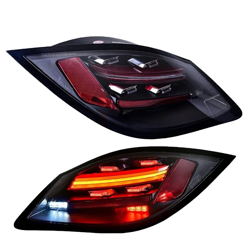 

Заводские задние фонари Porsche 987 987, задний фонарь в сборе, модернизированные светодиодные задние фонари для Porsche Cayman Boxster 718 2017, задние фонари