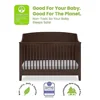 Convertible Crib Greenguard Gold Certified Non-Toxic Safe Sustainable Wood Adjustable Height -Compatible Nursery Furniture 4