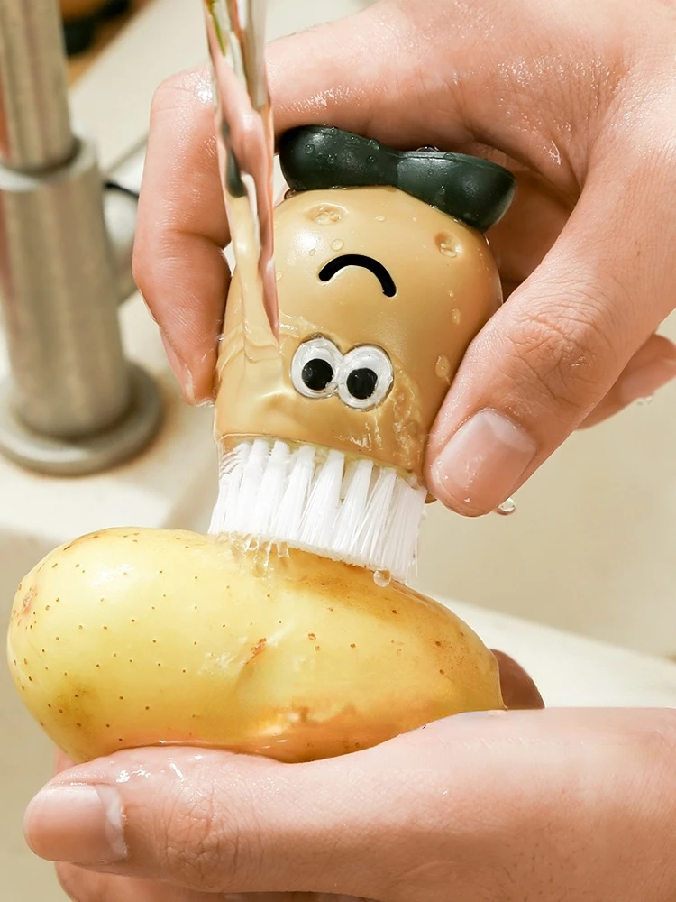 Joie キッチン用ポテトクリーニングブラシ - 果物や野菜の洗浄、シンク