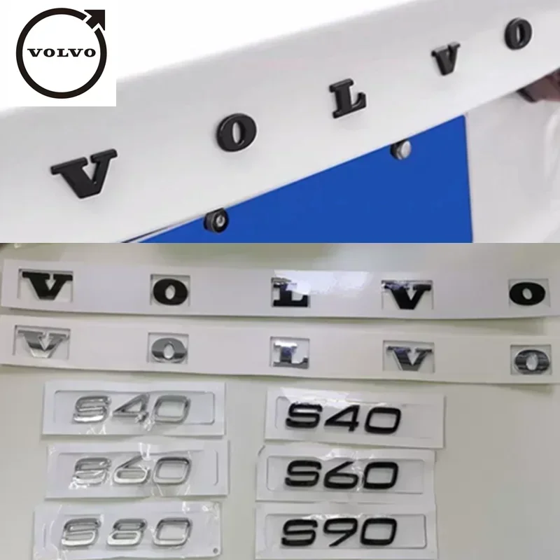 Decoración Carrocería Auto Emblema De Coche Para Volvo - Insignia De Metal, Adhesivo, Para V40, S60, XC60, S40 Emblema Coche Volvo
