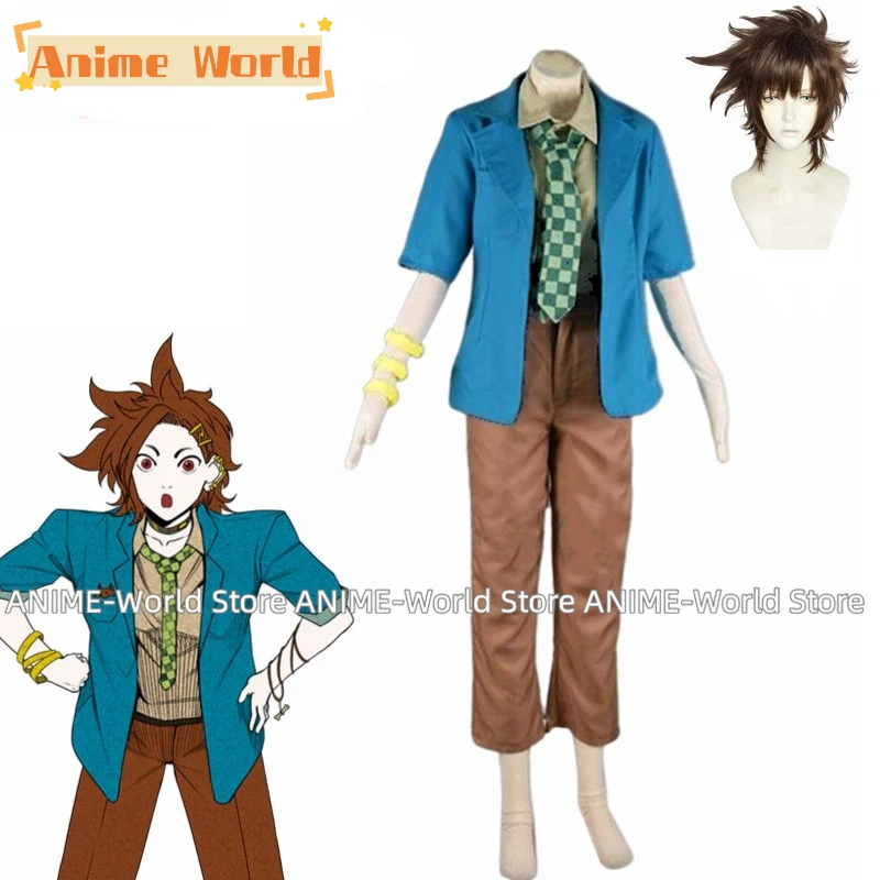 

《Custom Made》Game Your Turn To Die Joe Tazuna Costume Suit Halloween Wig Christmas Costume Any Size