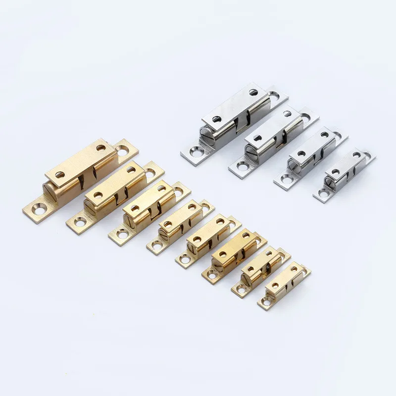door catches cabinet door latch Furniture Door Latch Solid Brass Spring Ball Catch Free Screws