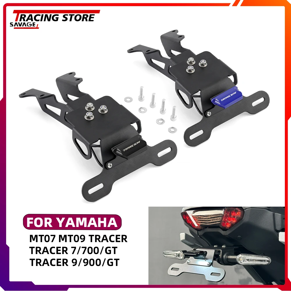 Nuovo Supporto Targa Moto Luce Led Per Yamaha Tracer 7 700 Gt Tracer 9 900 Gt Mt07 Mt09 Tracer Fj09 Fender Eliminator