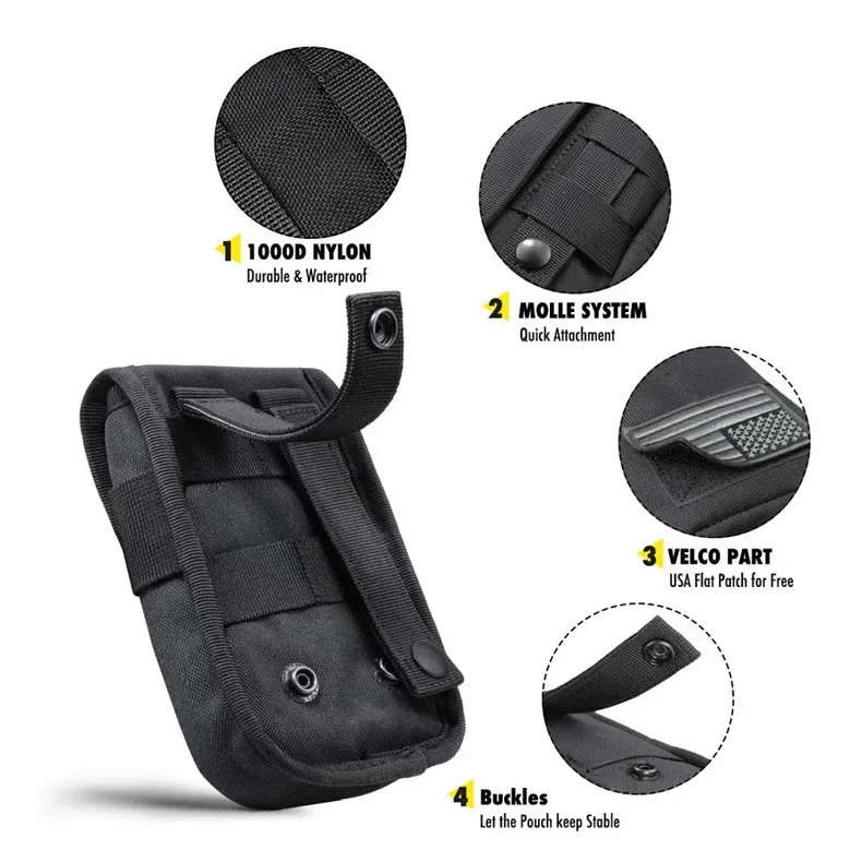 Molle Waist Bag Nylon Fanny Pack Sports Mobile Phone Pouch EDC Card Wallet Men Hiking Travel Hunting Tool Accessories Belt Packs 4