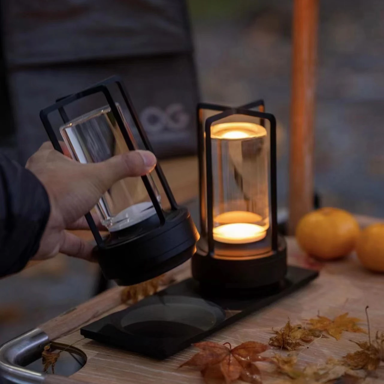 Touch table lamp Plastic USB charging LED lamp Bedroom bedside decoration desk lamp Outdoor camping atmosphere night light 3