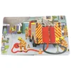 Usborne Peep Inside How A Fire Engine Works 3D Flap English Cardboard Book for Kids Baby Early Childhood Education Picture Book 2