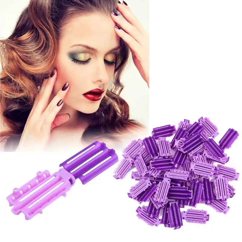 

10pcs Hair Clip Wave Perm Rod Bars Corn Curler DIY Fluffy Clamps Rollers Fluffy Hair Roots Perm Hair Styler Formers