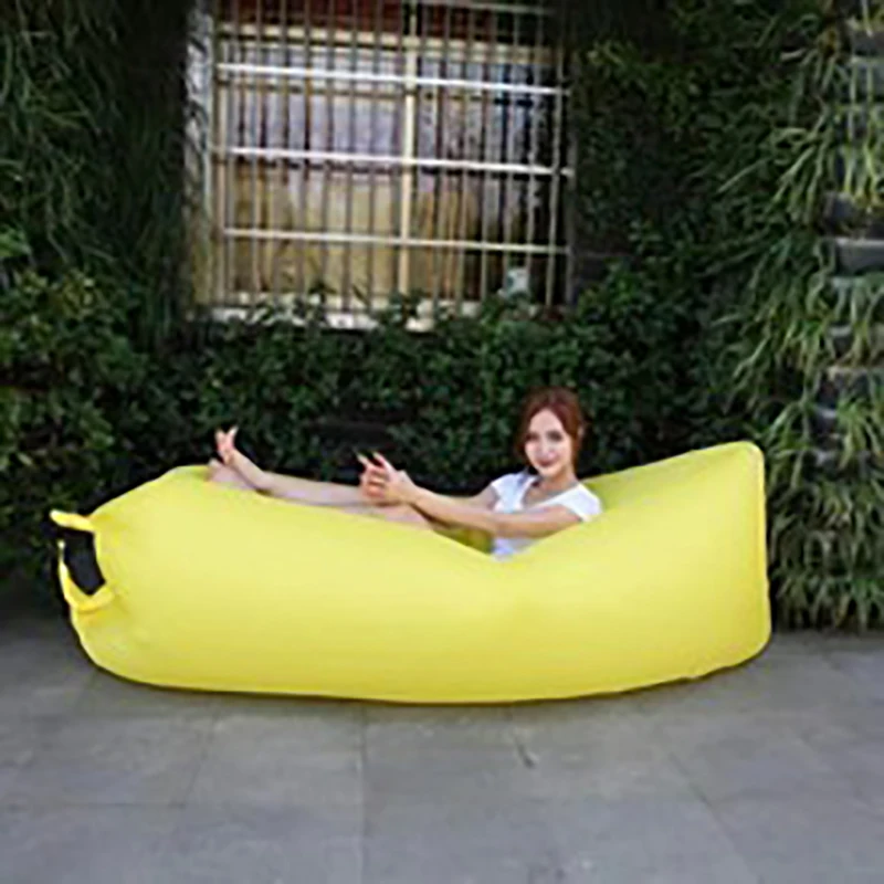 Lazy inflatable sofa Casual creative outdoor beach Lazy sleeping bag inflatable bed Portable air folding