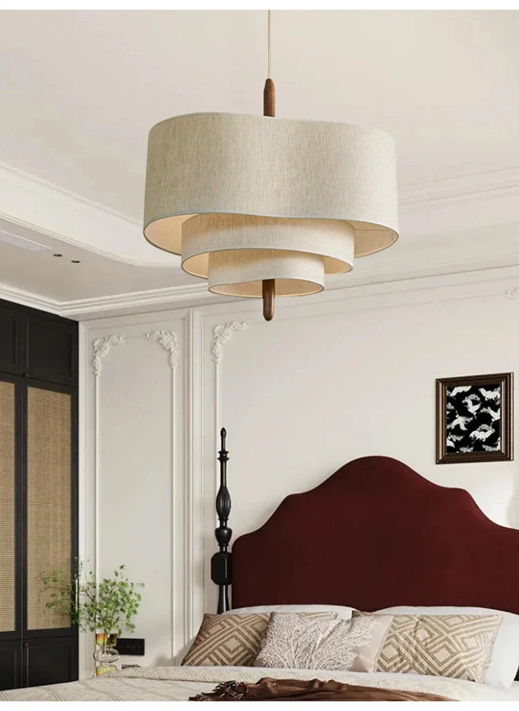 Beautifully Lit Living Space with Pendant Light