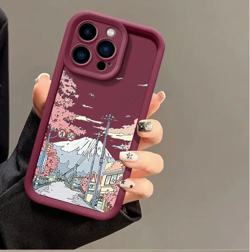 Anime Scenery Matte Phone Case