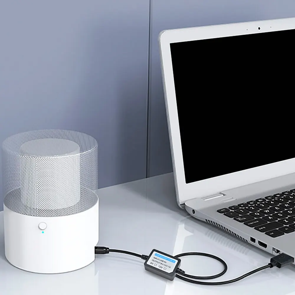 Фото Usb-кабель для подзарядки, 5 В-12 В, 1 А, повышающий преобразователь, адаптер, usb-кабель с повышающим компонентом №5