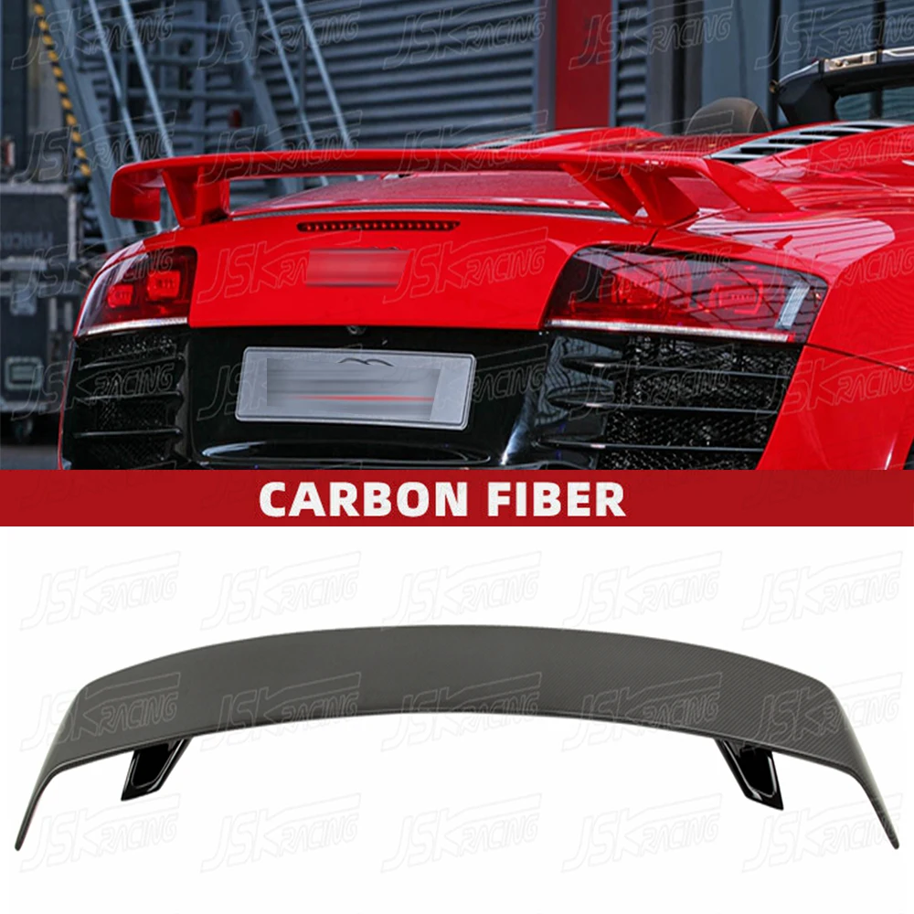 

Автомобильный спойлер R Style для заднего крыла из углеродного волокна для Audi R8 V8 V10 2008-2015(JSKADR808041)