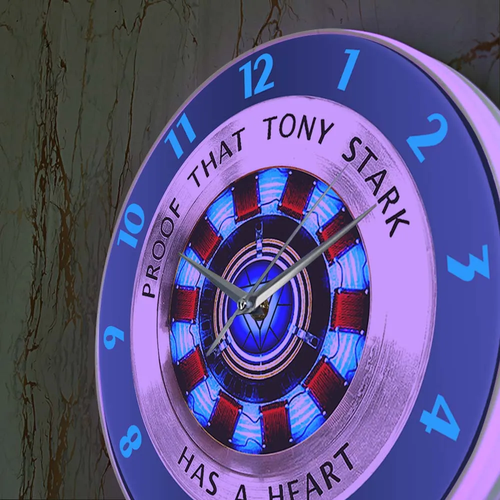 La prova Che Tony Stark Ha UN Cuore Arc Reactor Orologio Da Parete