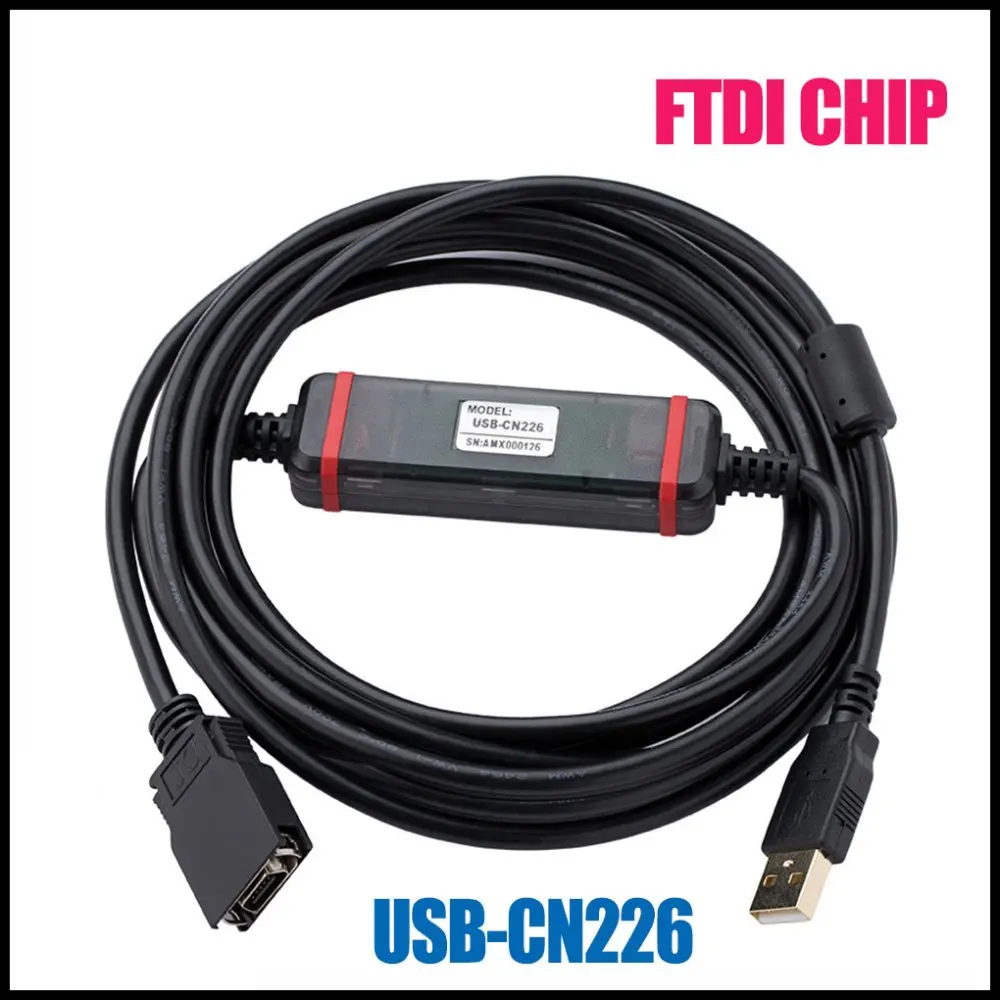 Kabel Pemrograman PLC Omron Yang Cocok Kabel Unduh CS/CJ/CQM1H Seri FTDI  Chip PLC USB-CN226 CNC AliExpress