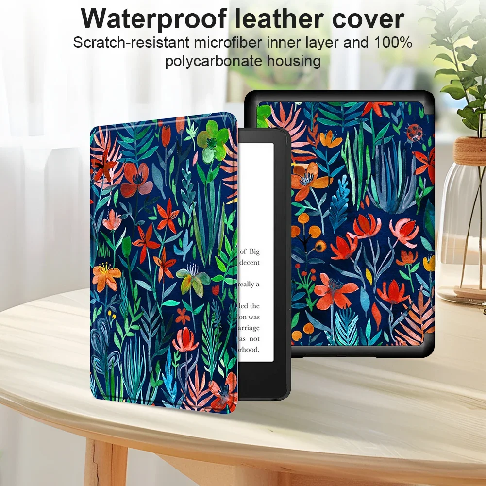 PU Leather Case with Auto Sleep and Wake for Kindle Paperwhite 12th Gen 2024 7inch for Kindle Colorsoft Signature Edition 7inch