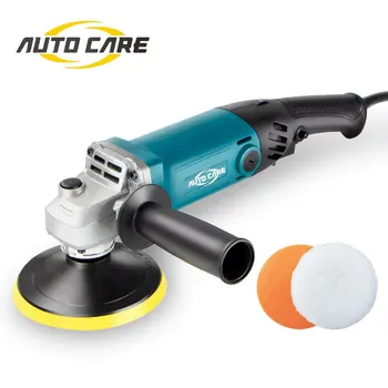 전기 자동차 연마기 RO 자동차 연마 왁싱 기계, 220V, 9650rpm, 자동 M14 스레드, 125mm 로터리 광택제, 패드 2 개