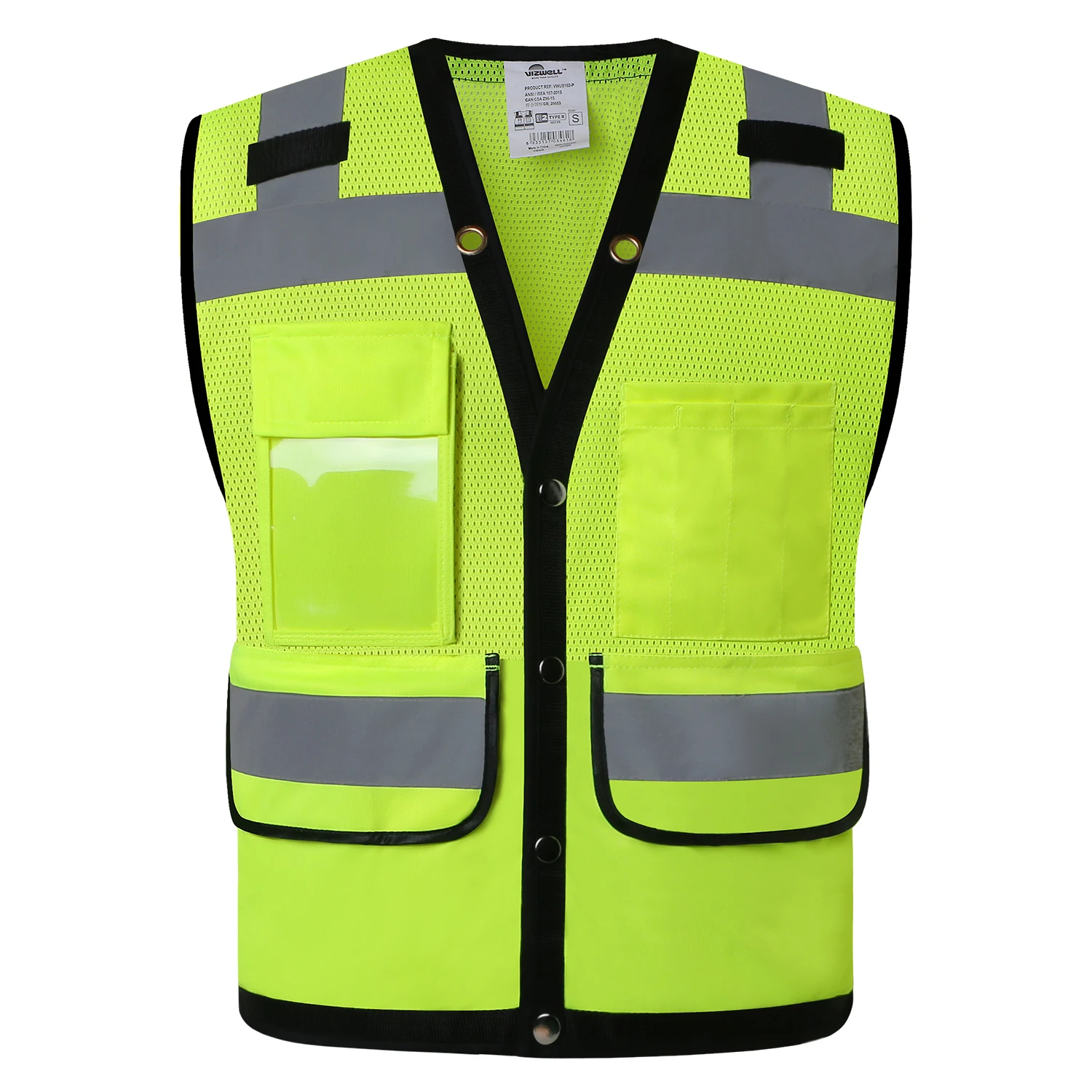 Hi Vis Safety Vest Reflective Surveryor Orange Mesh Safety vest Jacket High visibility work wear reflective vest safety vest high visibility vest
