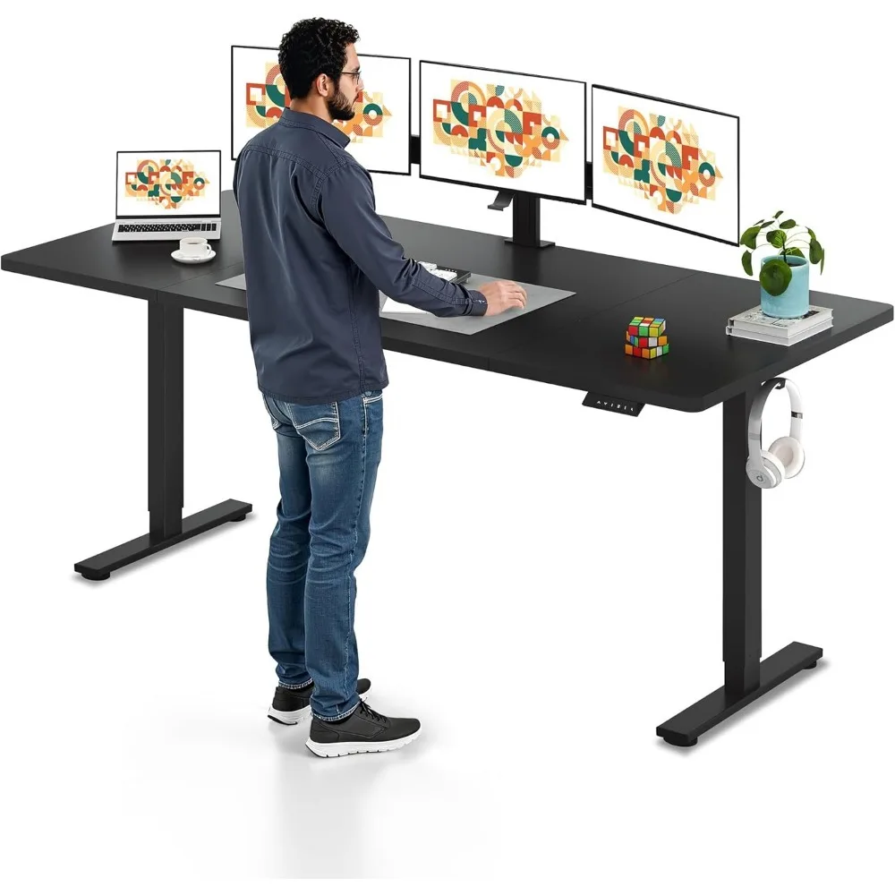 Electric Height Adjustable Standing Desk with Memory Controller 1