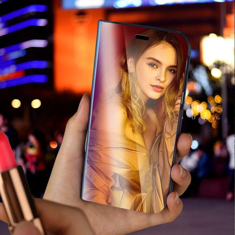 Elegant Smart Mirror Flip Case - Premium Protection