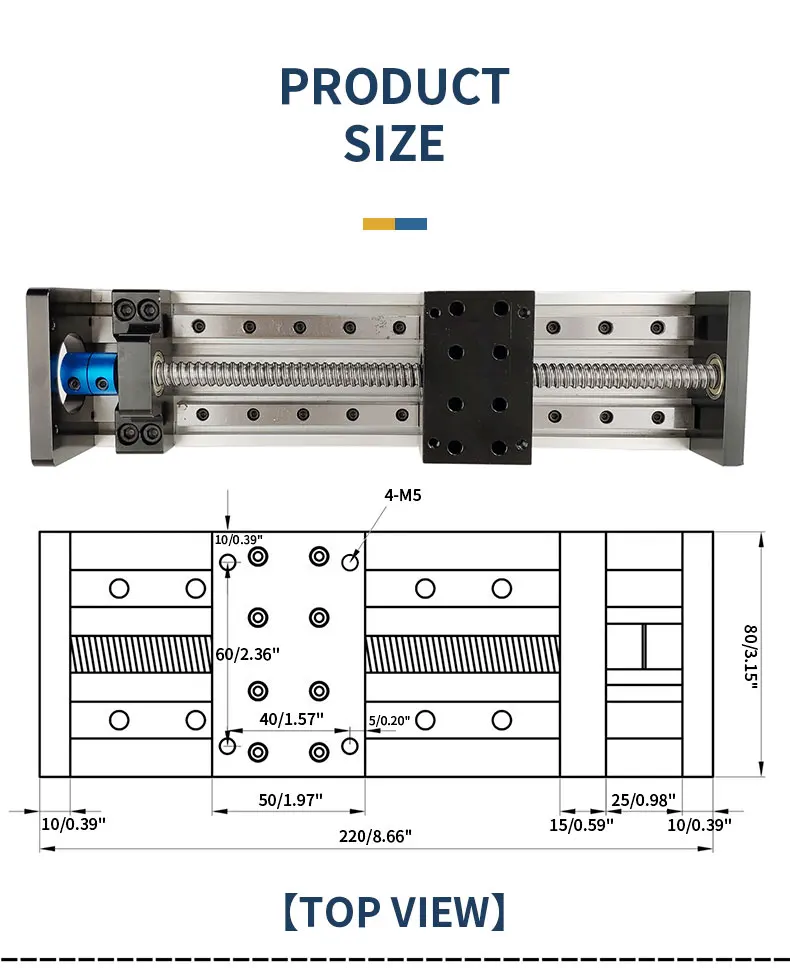 GX80 Präzisions-Kreuz-Elektro-Schrittmotor, Doppelspur-Linearmodul, Führungsschiene, kreuzförmiges Kugelumlaufspindel-Schiebetischmodul – Detail 3