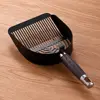 Stainless Steel Cat Litter Scoop Long Handle Sturdy Mesh Cat Poop Sifting Tool Wood Handle Non-stick Pet Waste Shovel 4