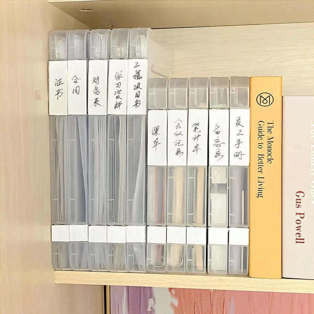 플라스틱 A4 투명 보관 상자 명확하게 보이는 파일 보관 케이스 휴대용 방습 퍼즐 보관 홀더 사무실용