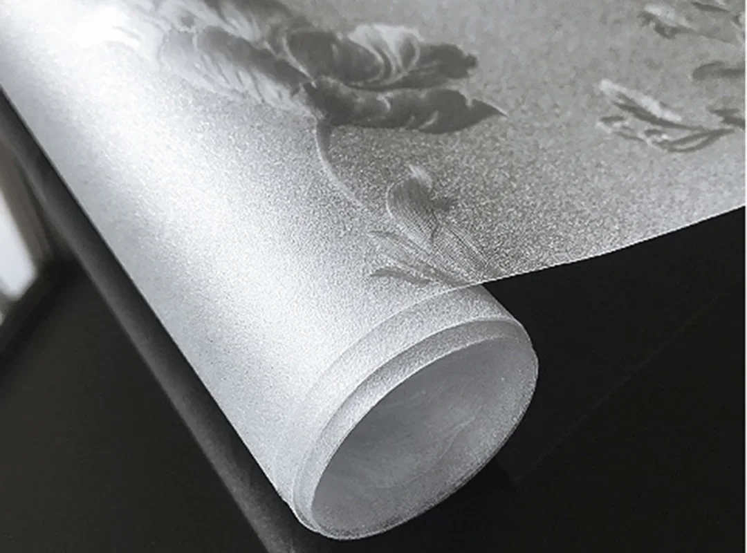 Hibiscus Static Privacy Window Film Vinyl Static Decorative Self Adhesive UV Resistant Heat Control Stickers window film window privacy film adhesive vinyl window tint sticker adhesive vinyl stickers adhesive vinyl film