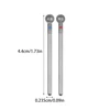 2PCS Diamond Cuticle Clean Ball Head Nail Bit for Electric Machine Perfect for Gel Polishing Acrylic Manicure Pedicure Cuticle 6